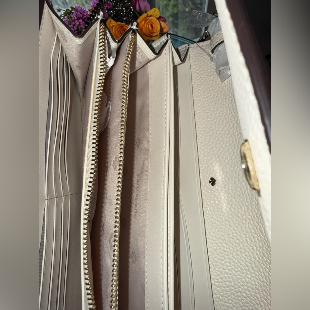 Kate Spade NWT Multicolor Stripe Fabric and Leather Shoulder Bag - Picture 7 of 10